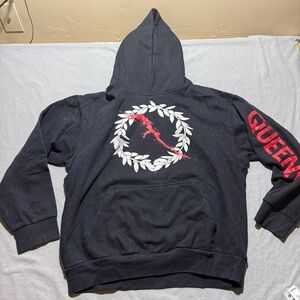 Queens of the Stone Age Black Graphic Hoodie size large